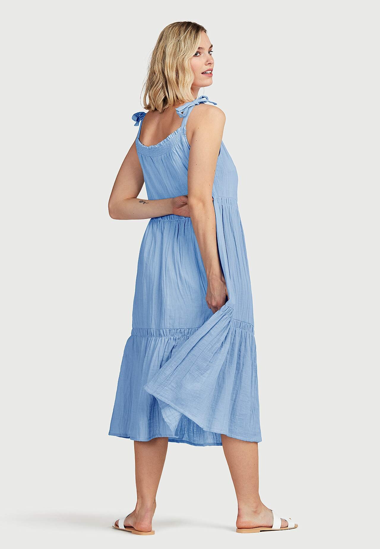 Summer dress in organic cotton Esmeralda