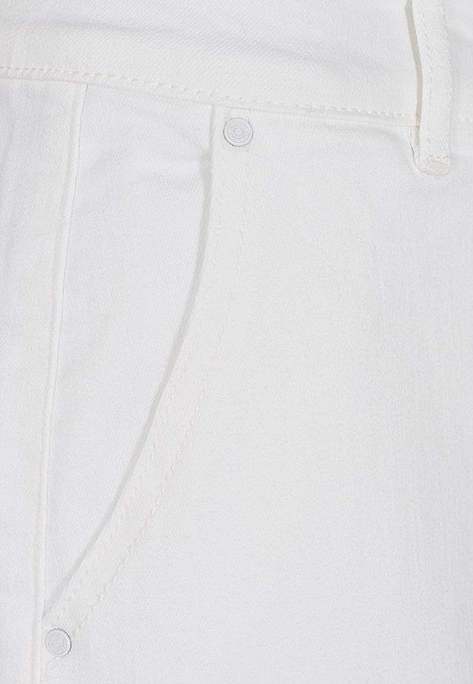 Hvitt denim skjørt