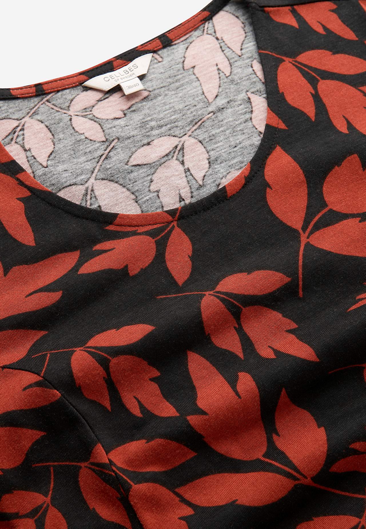 Patterned jersey dress with pockets