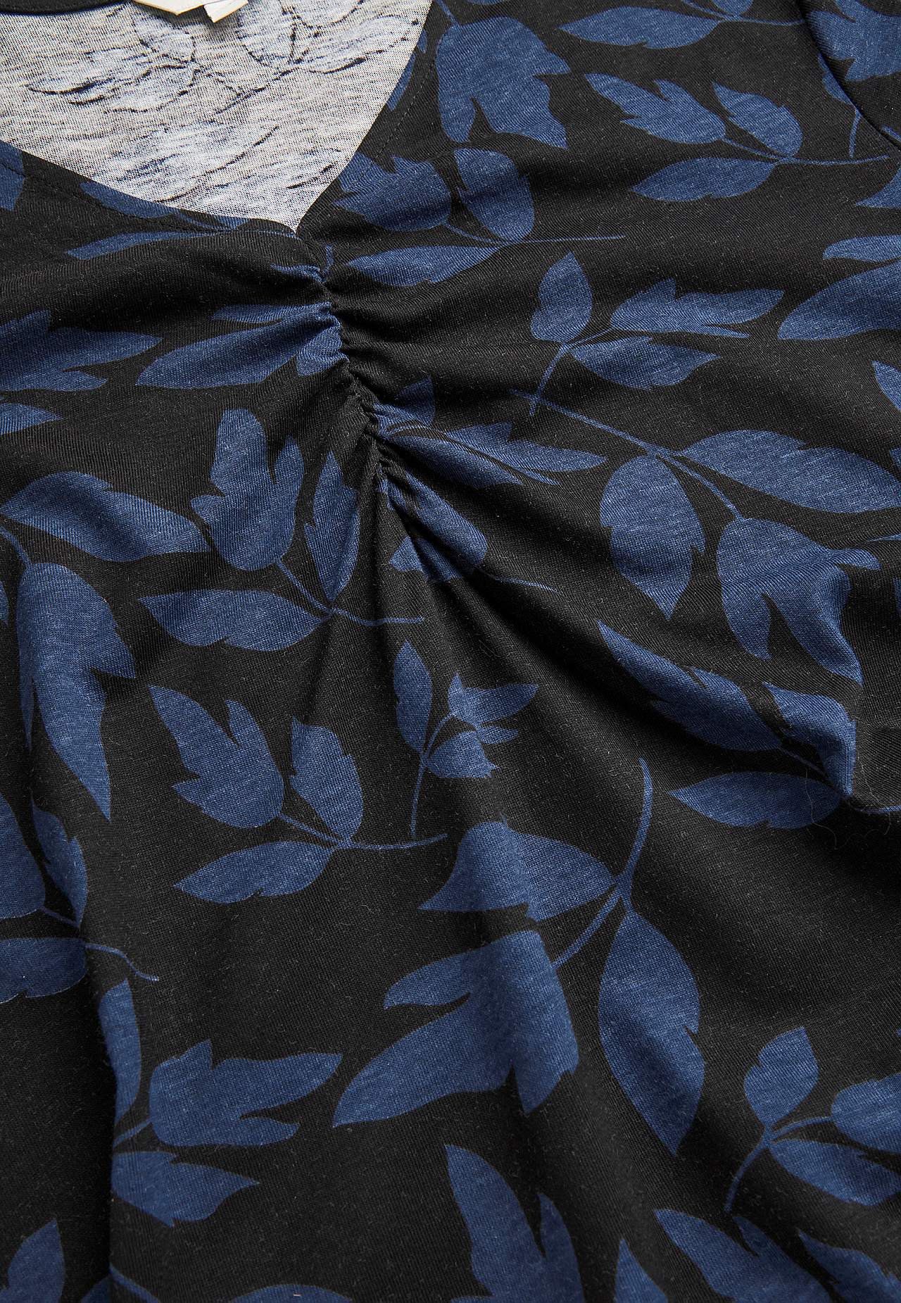 Jersey top with gatherings