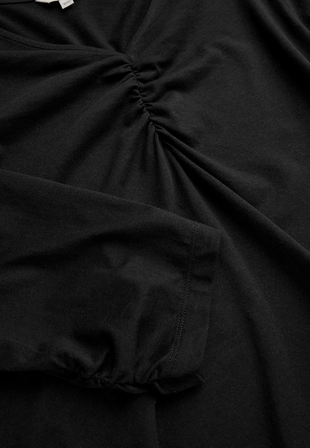 Jersey top with gatherings