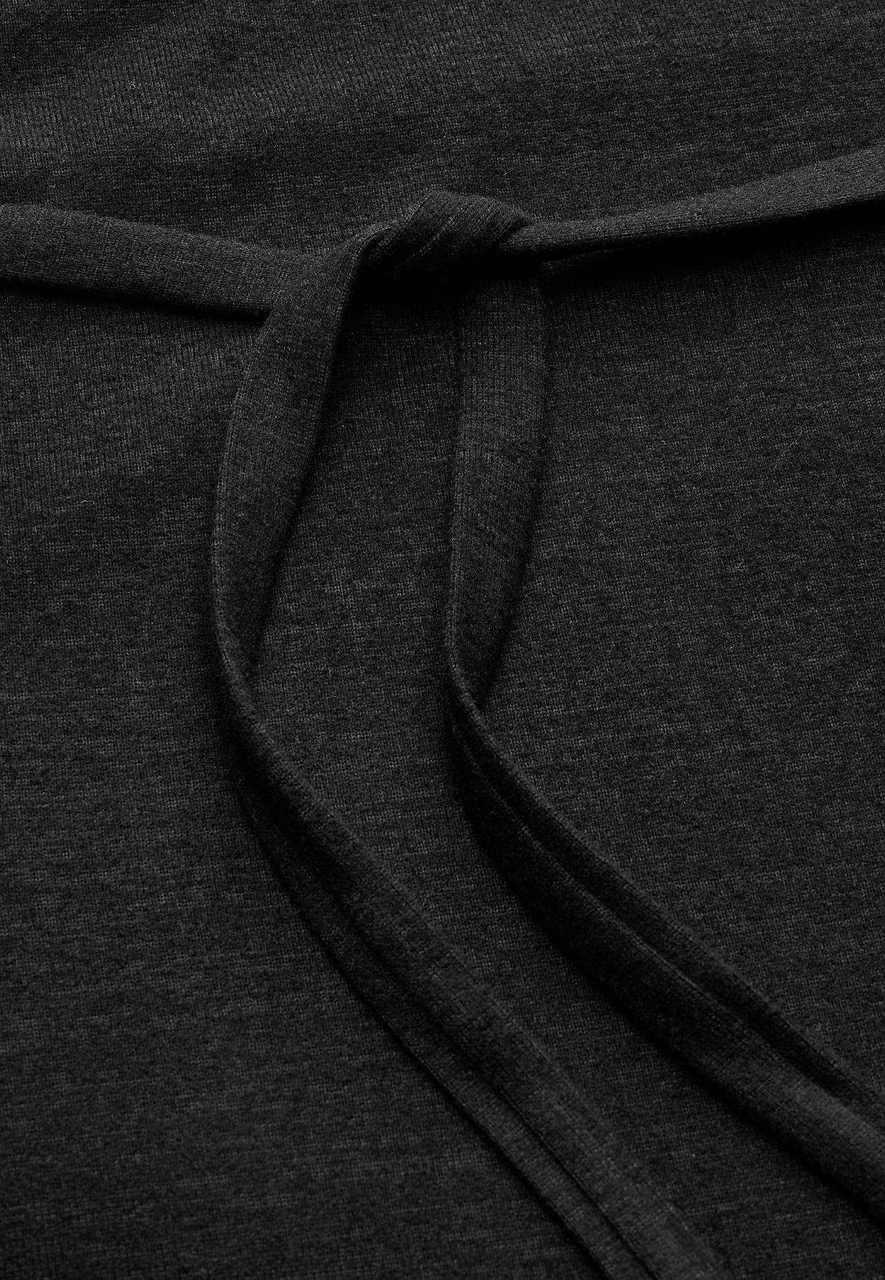 Jersey dress with self-tie belt