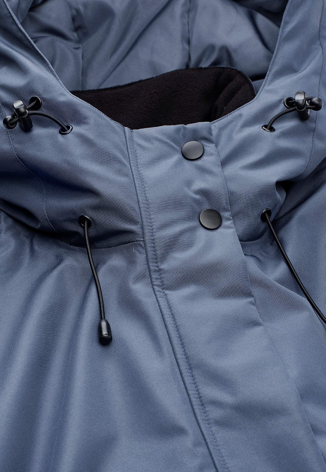 Functional jacket with sewn hood
