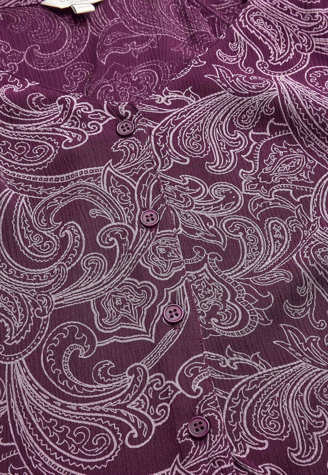 Patterned dress with buttons