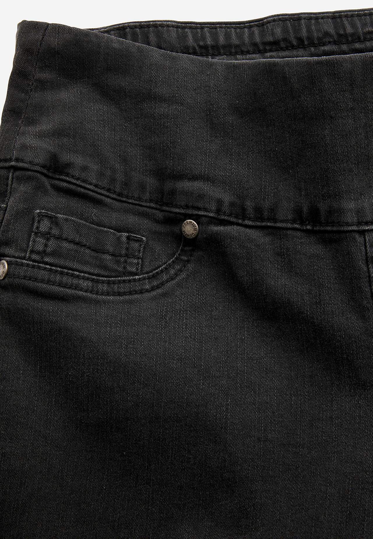 Stretchy jeggings with high elasticized waist