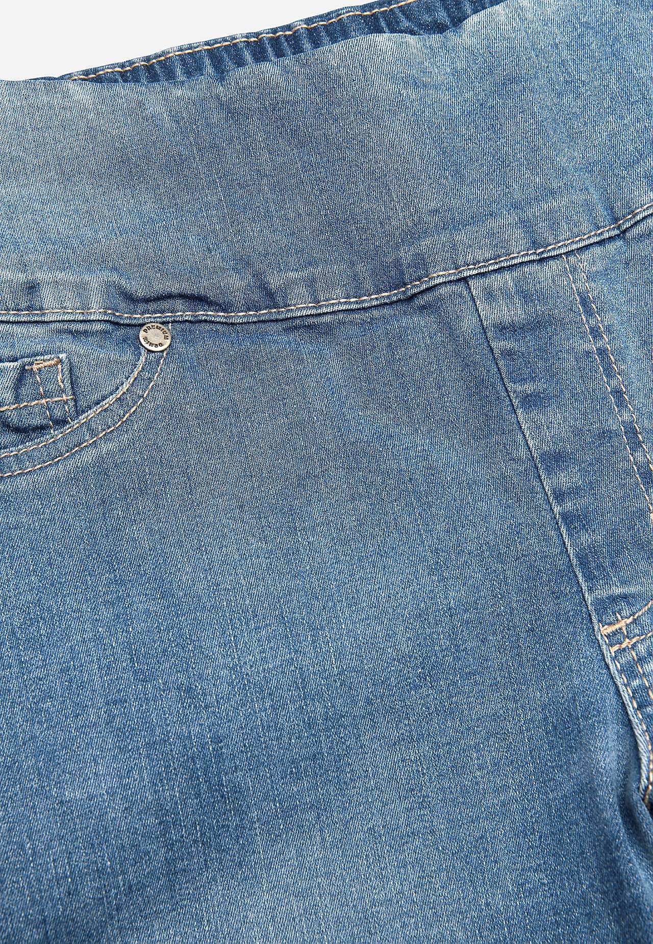 Stretchy jeggings with high elasticized waist Elin