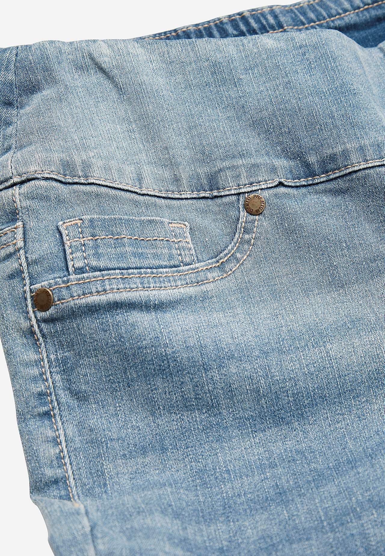 Stretchy jeggings with high elasticized waist