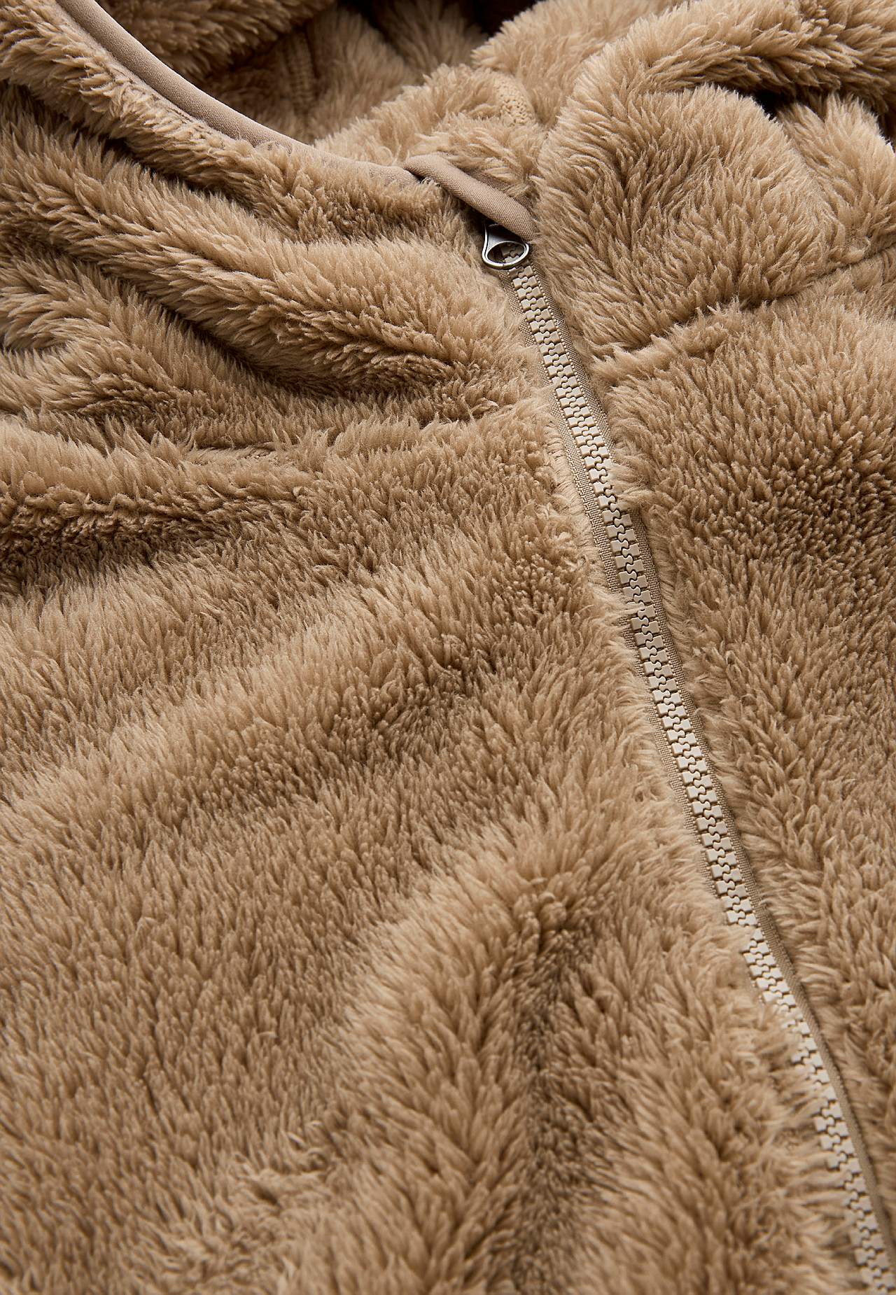Cosy fleece jacket with hood