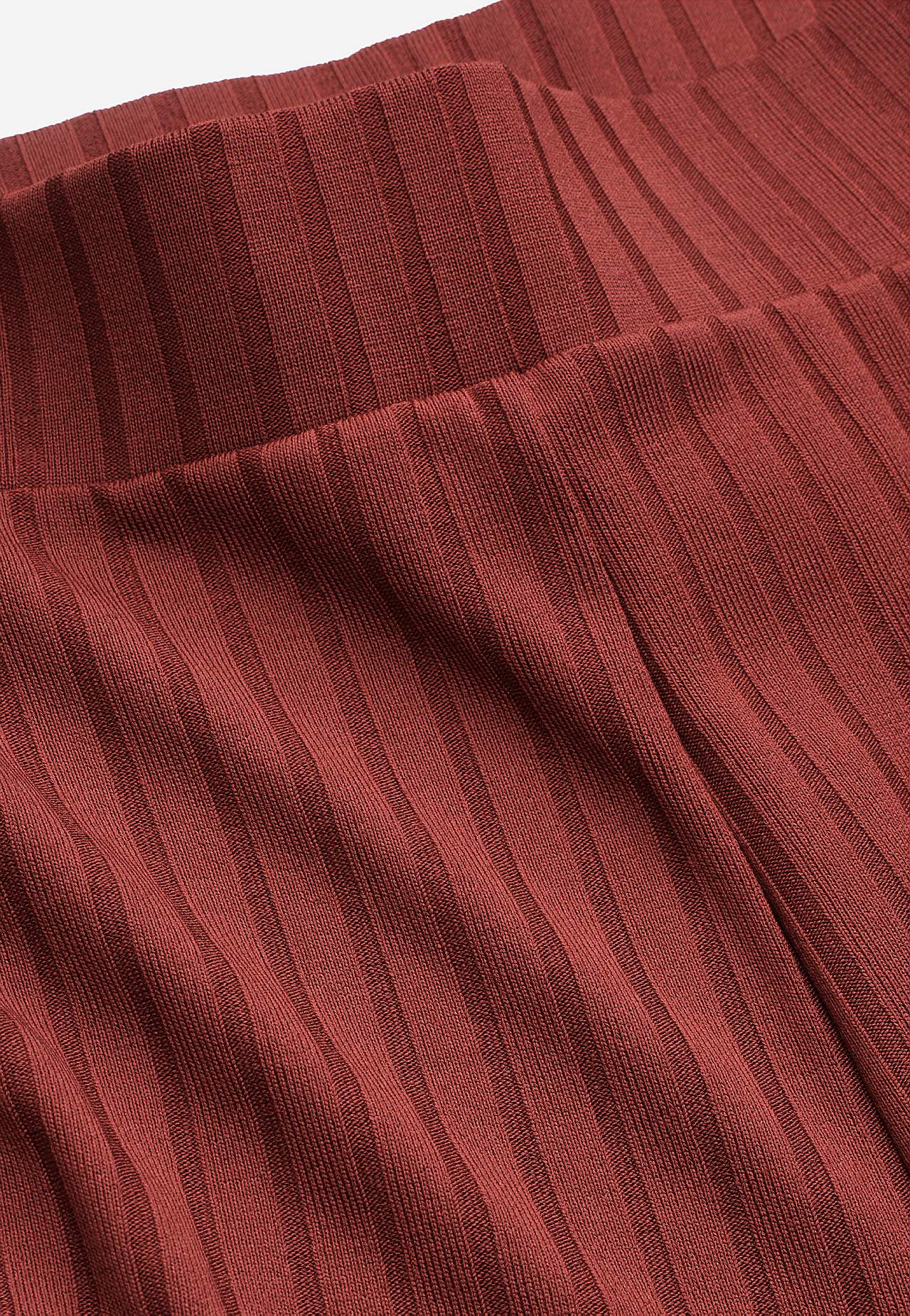 Trousers in ribbed jersey