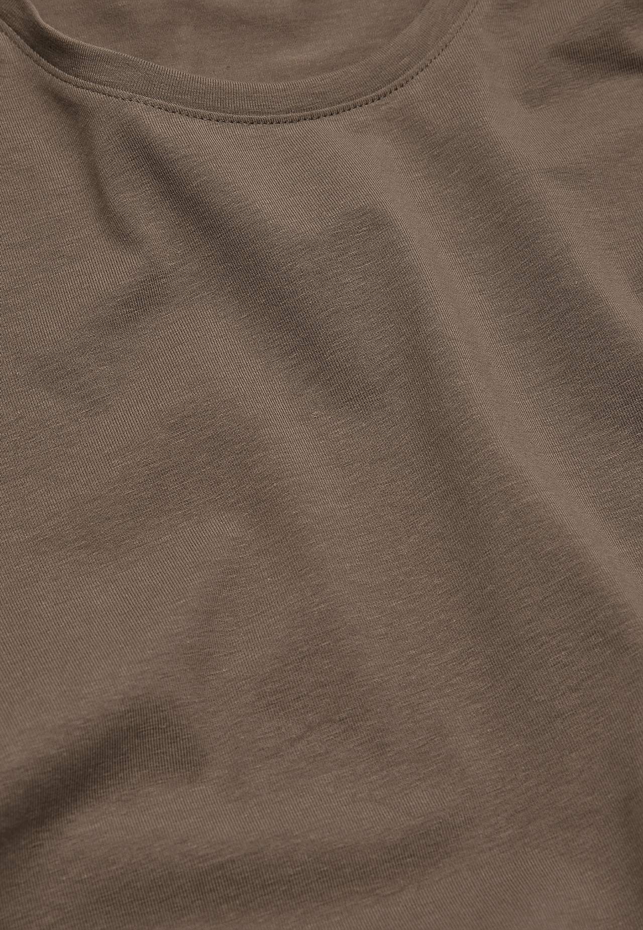 Long-sleeved jersey top in organic cotton