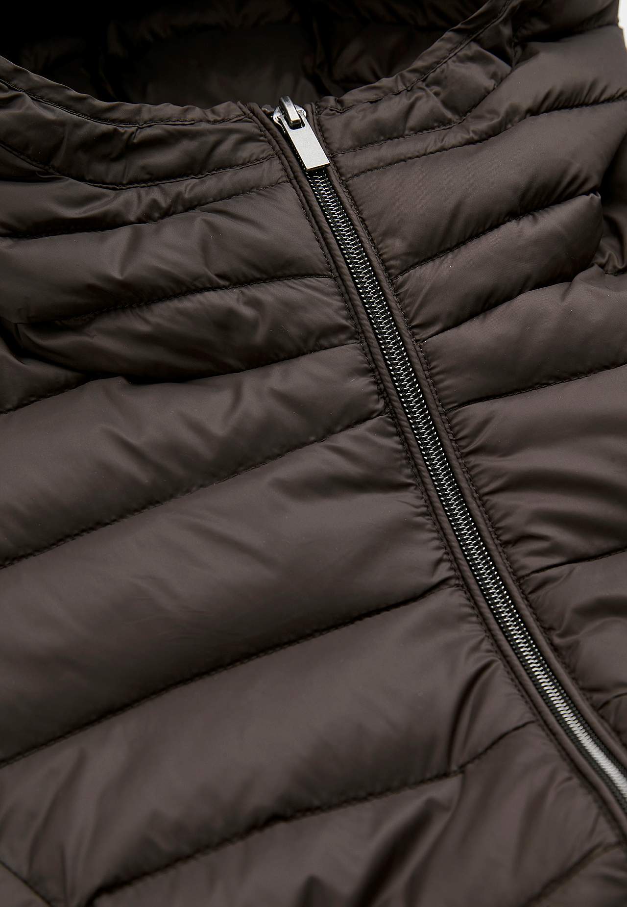 Long lightweight puffer coat