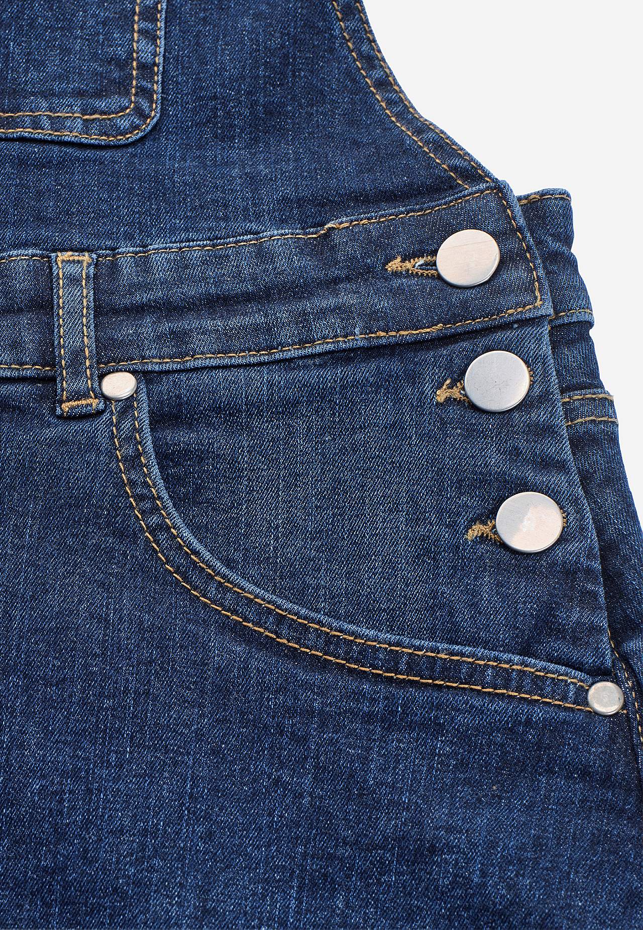 Dungaree dress in denim
