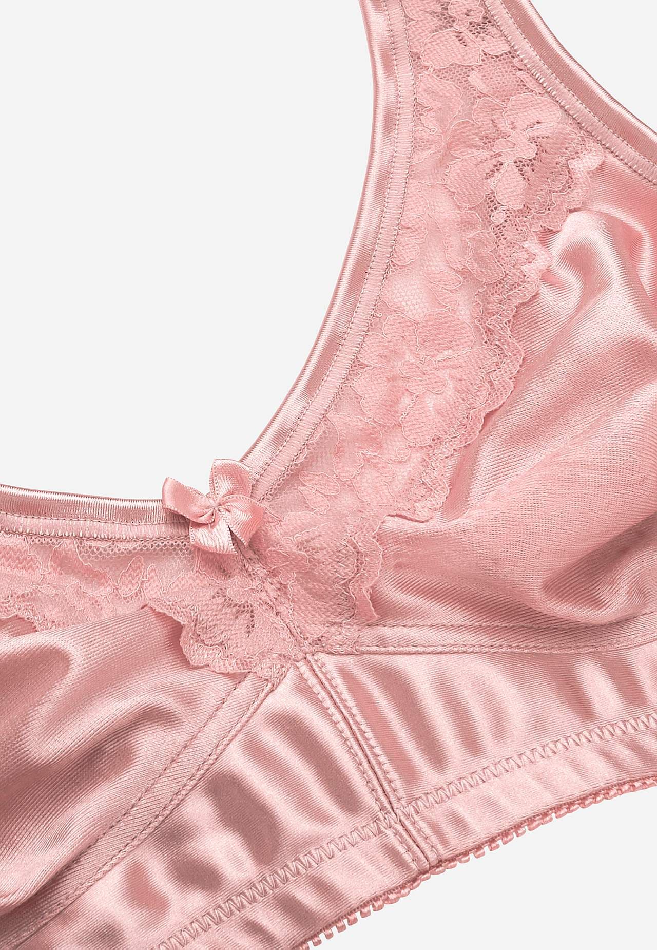 Bra with soft lace