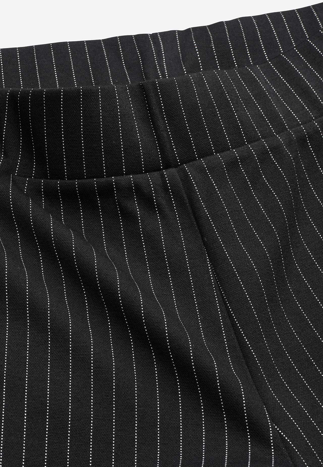 Jersey pants with straight legs