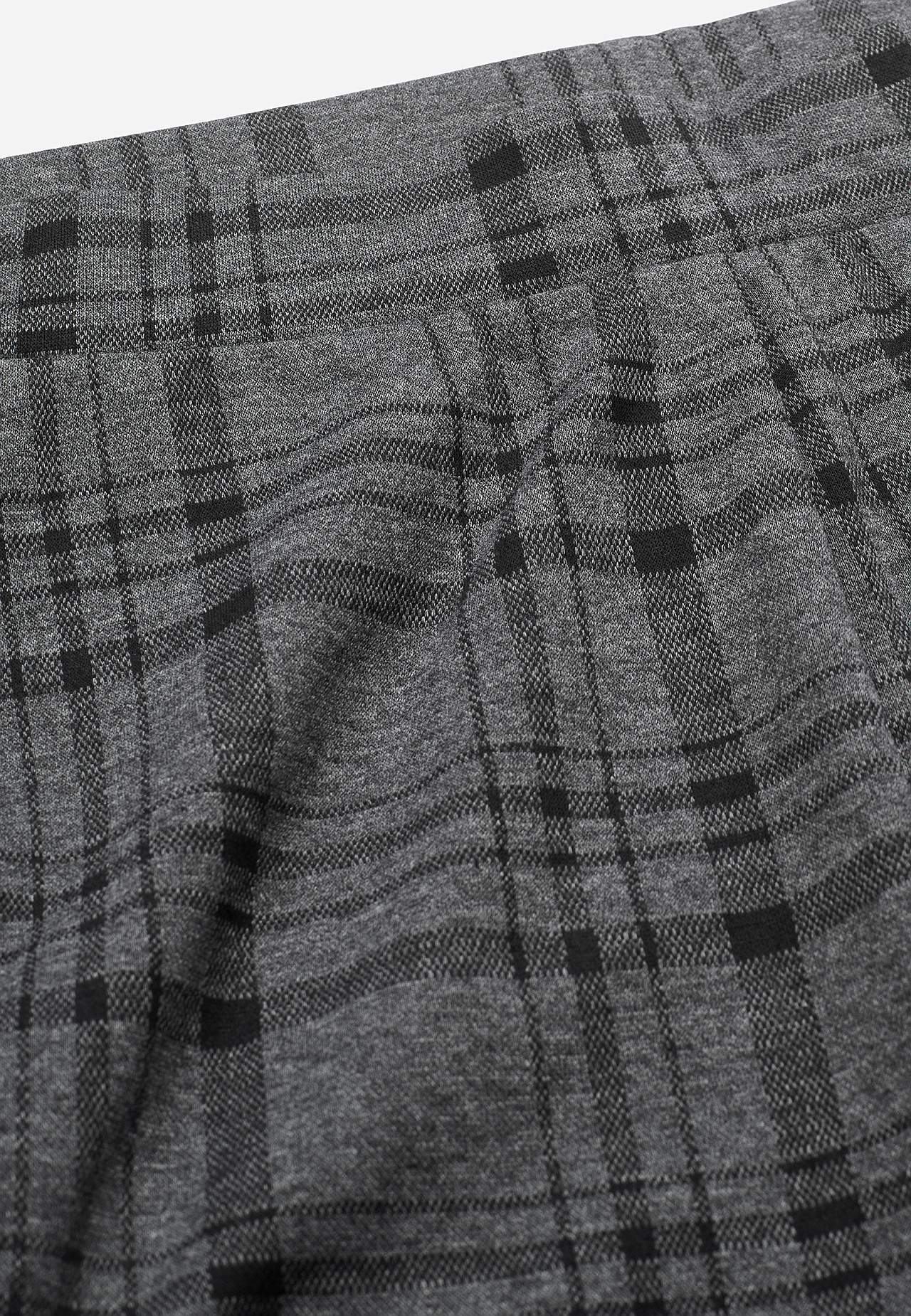 Jersey pants with straight legs