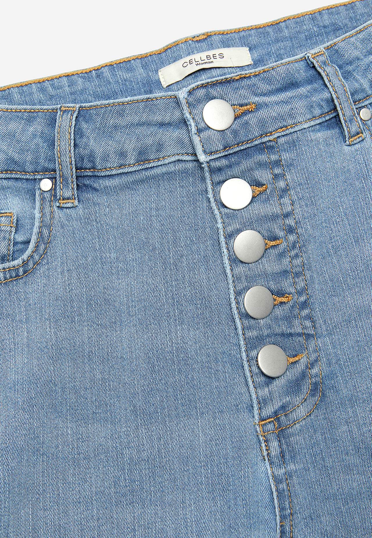Stretch jeans with high waist