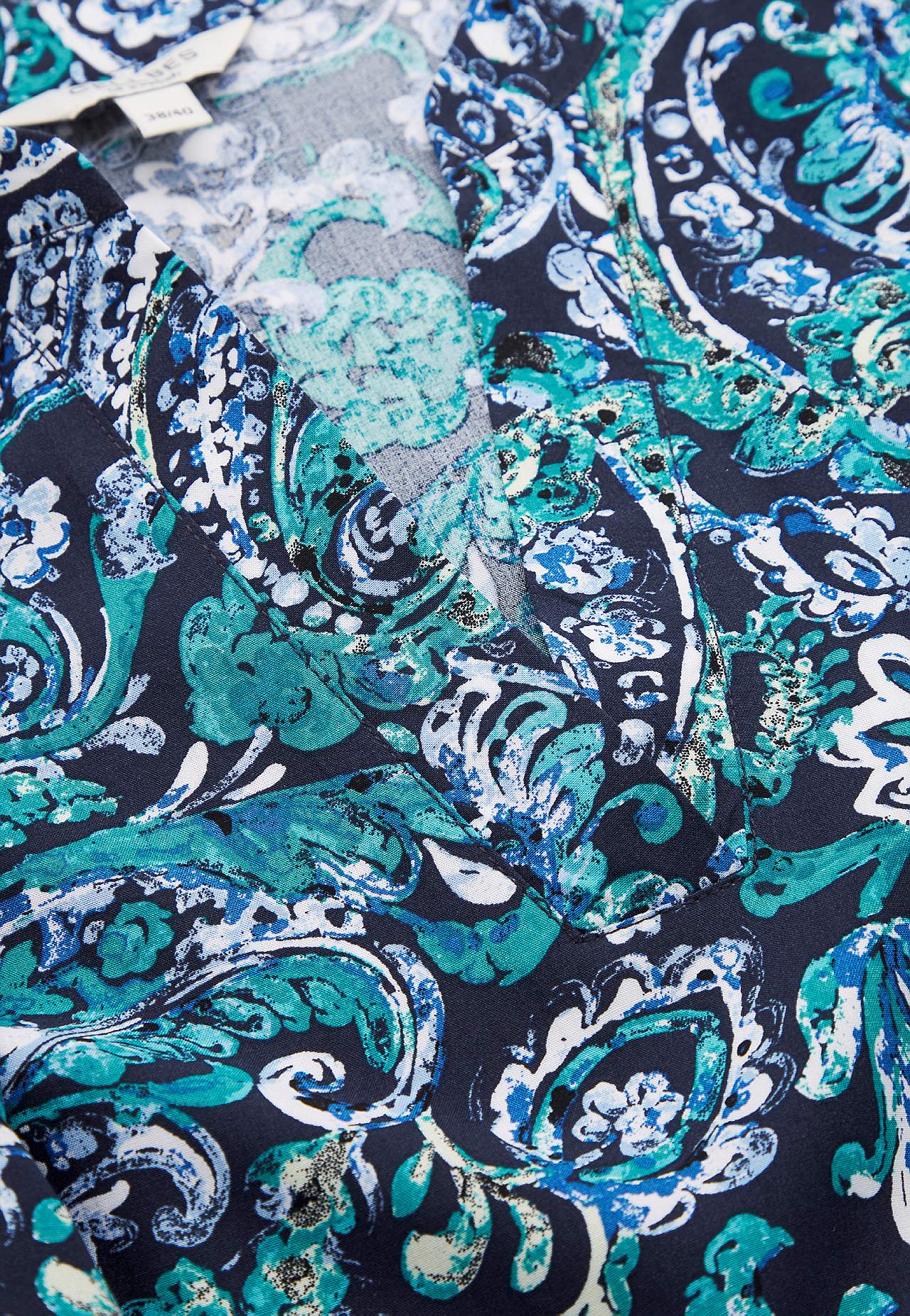 Dress with flounces