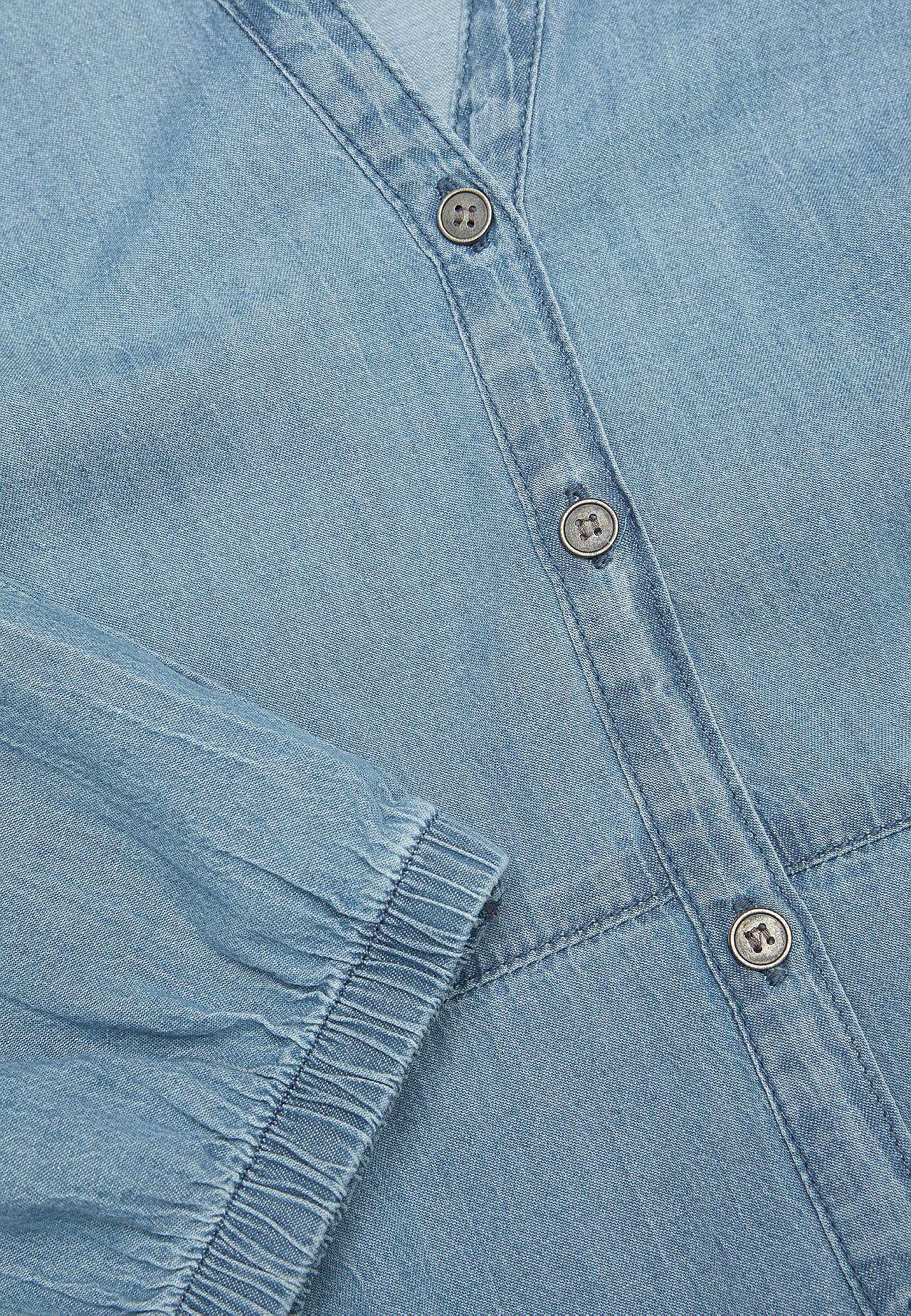 Denim dress with flounce Sonja