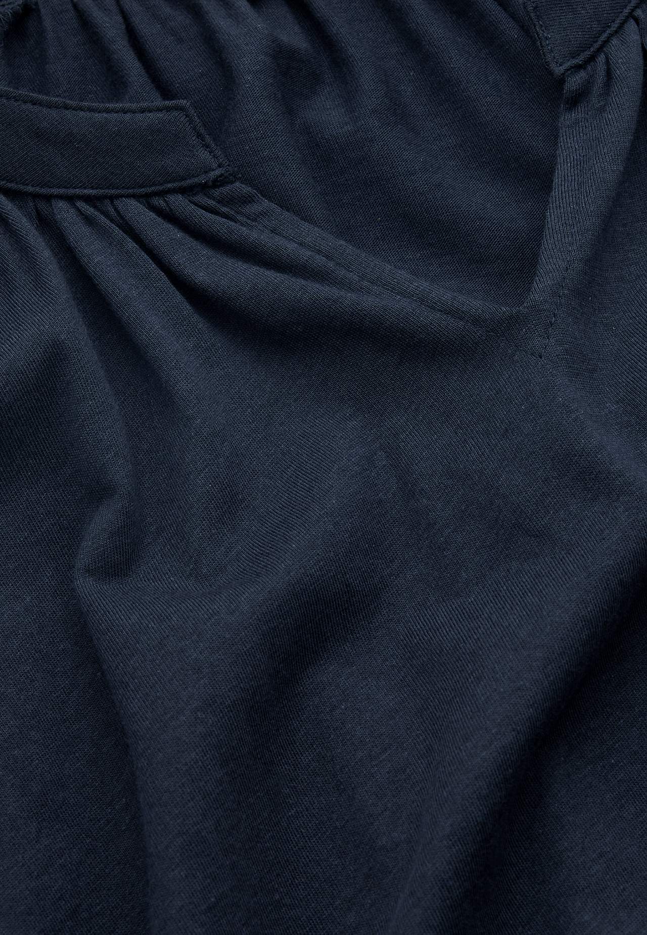 Jersey tuniq with 3/4 length sleeves