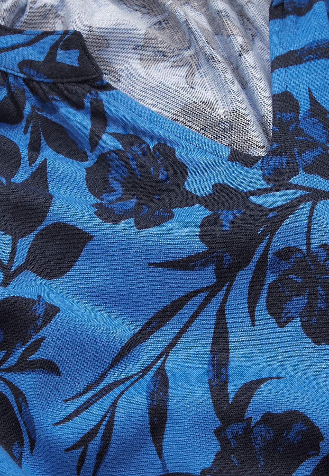 Jersey tuniq with 3/4 length sleeves