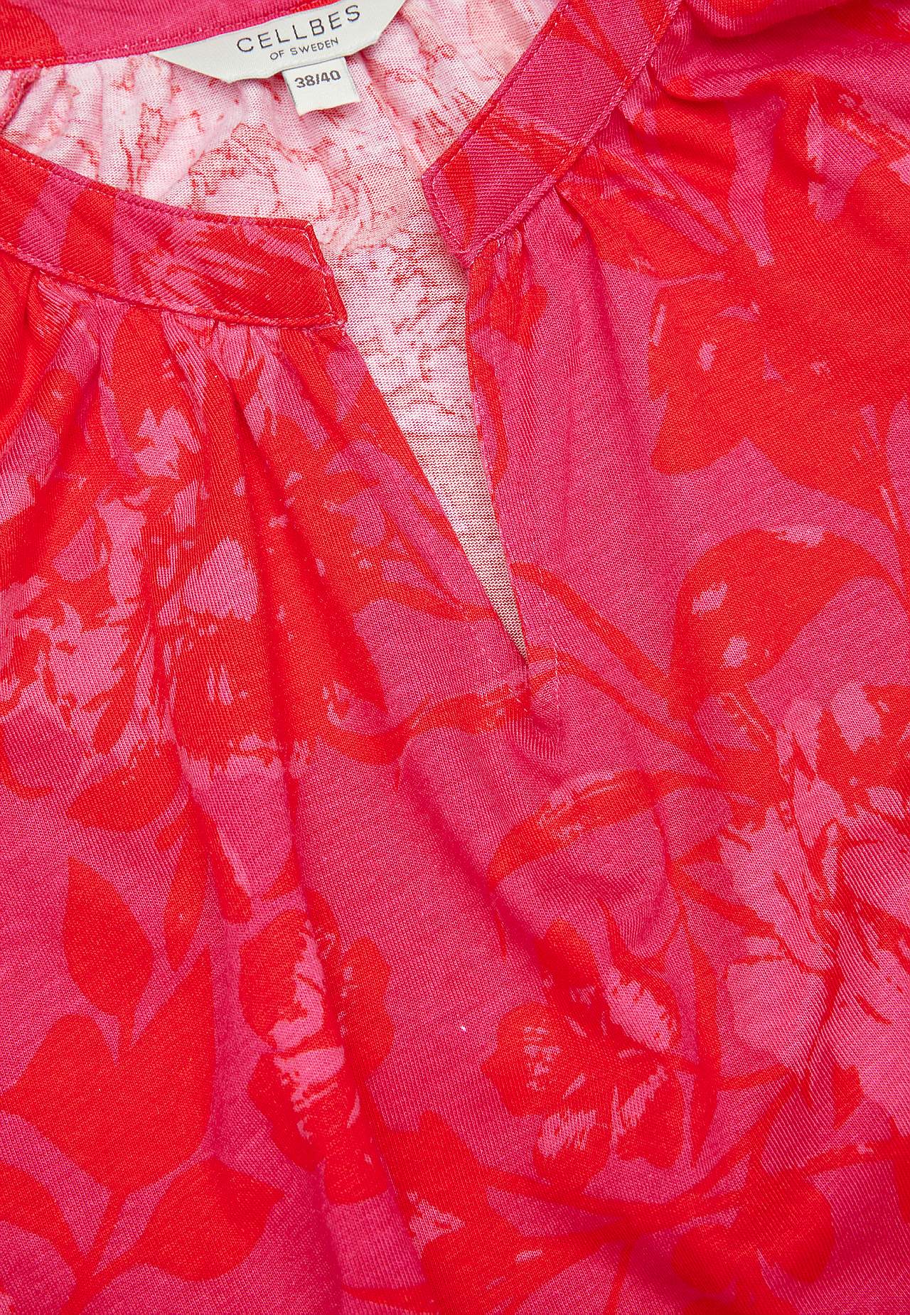 Jersey tuniq with 3/4 length sleeves