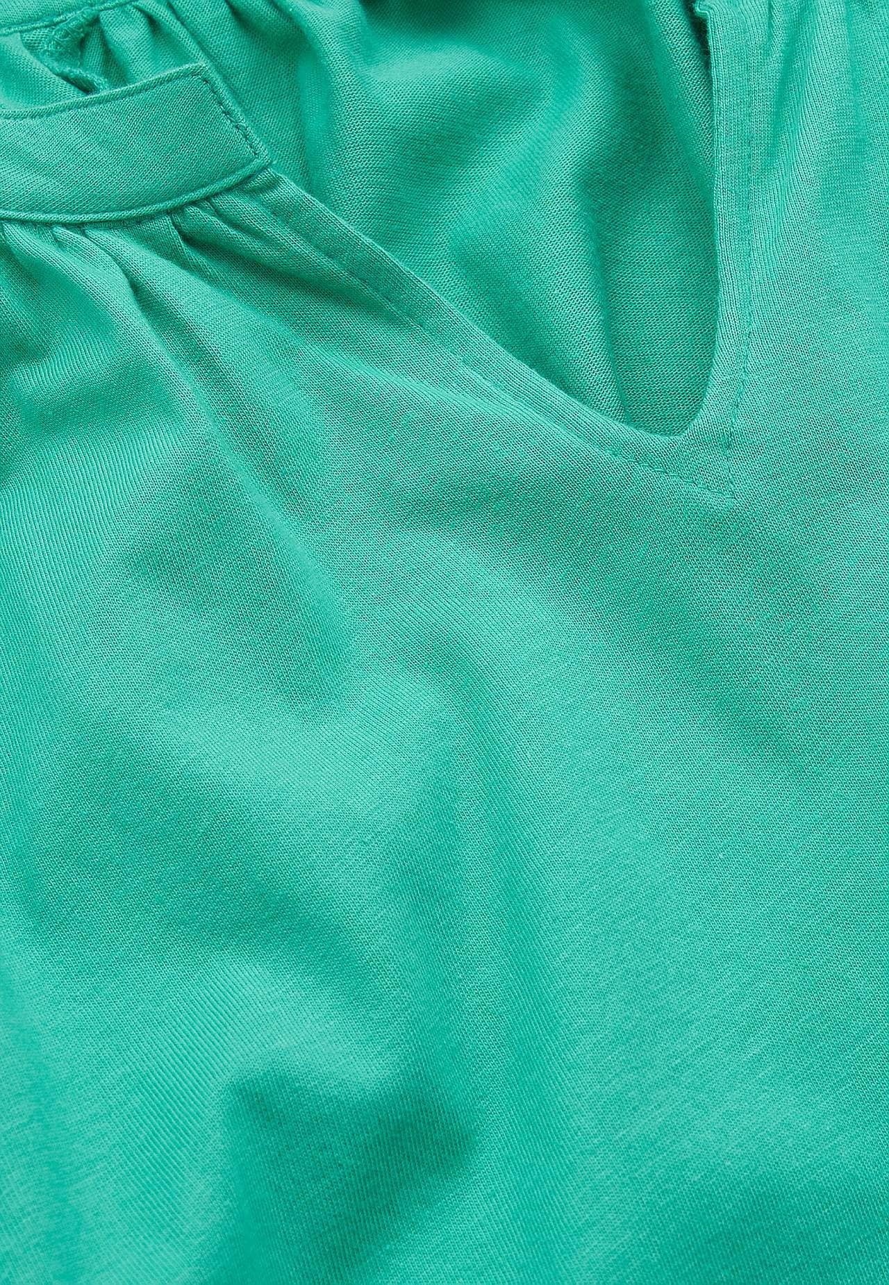 Jersey tuniq with 3/4 length sleeves