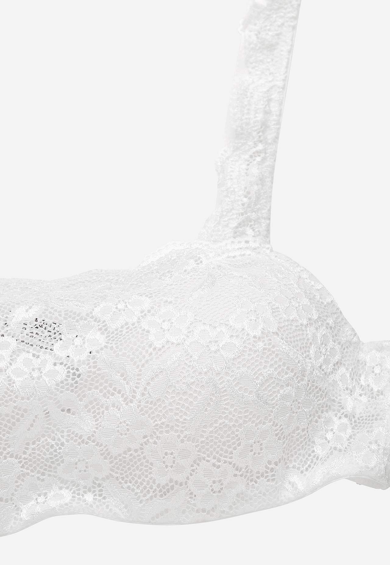 Underwired bra with lace