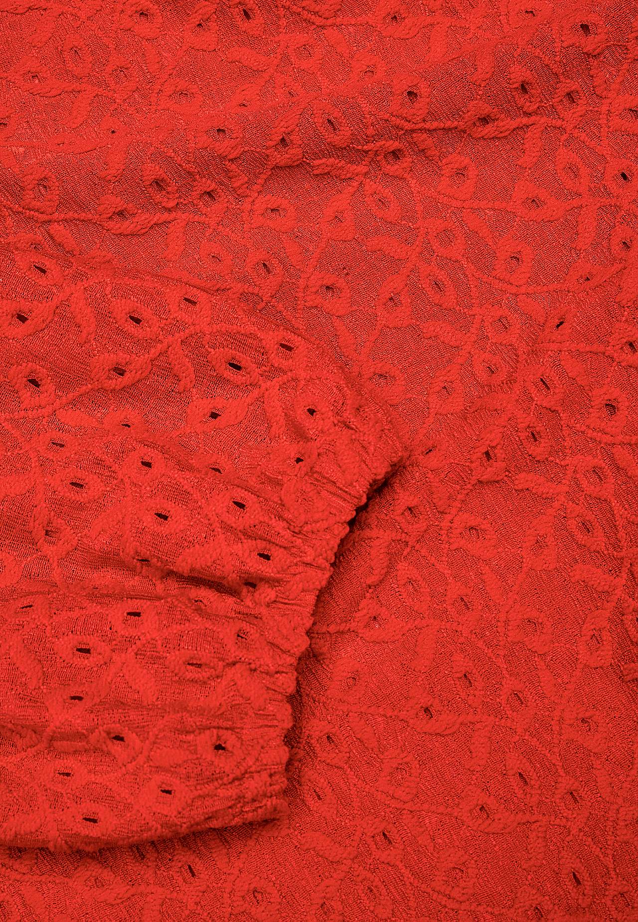 Lace top with openwork