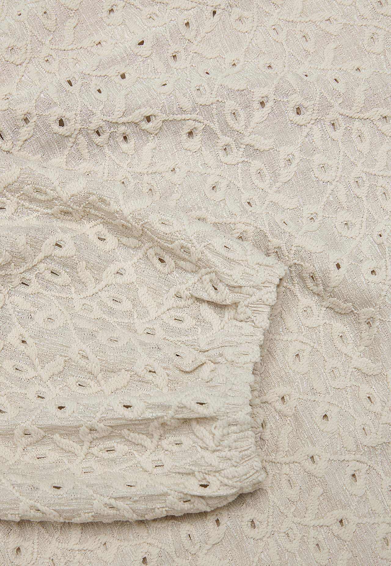 Lace top with openwork