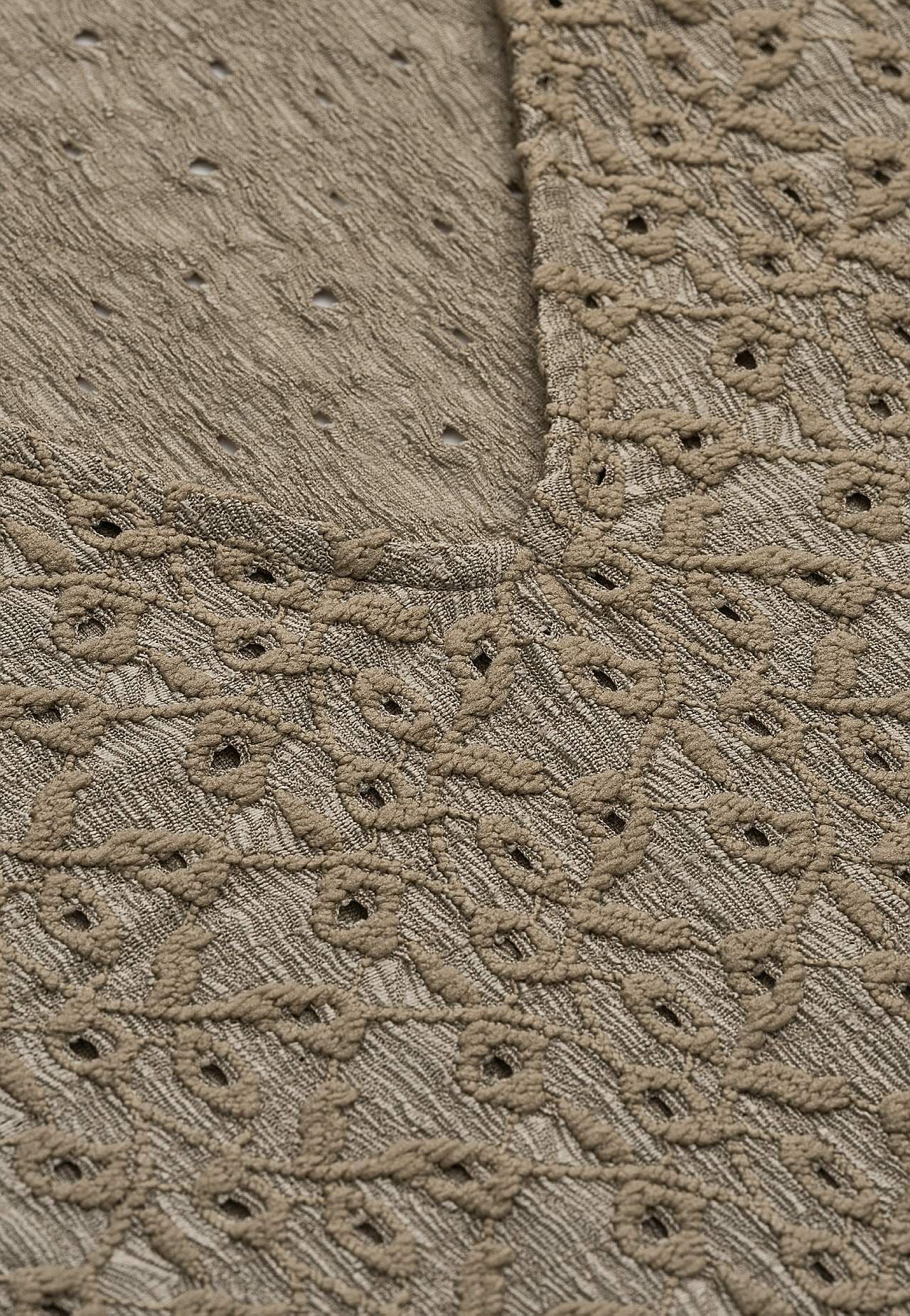 Lace top with openwork