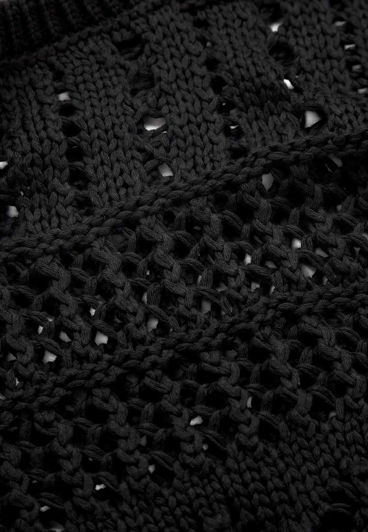 Knit jumper with openwork