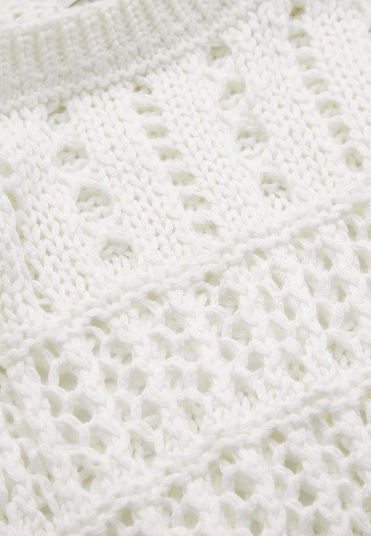 Knit jumper with openwork