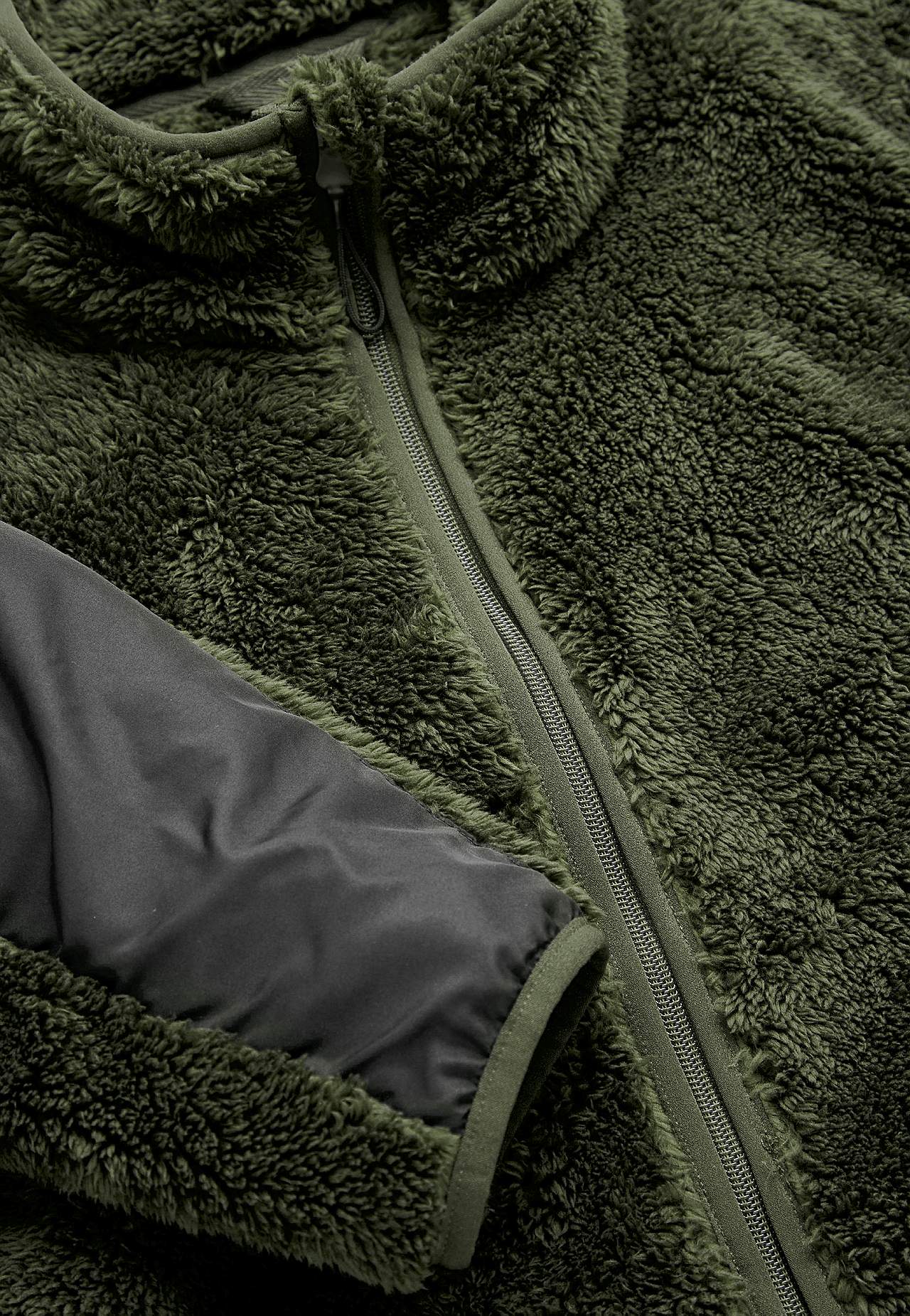 Long fleece jacket