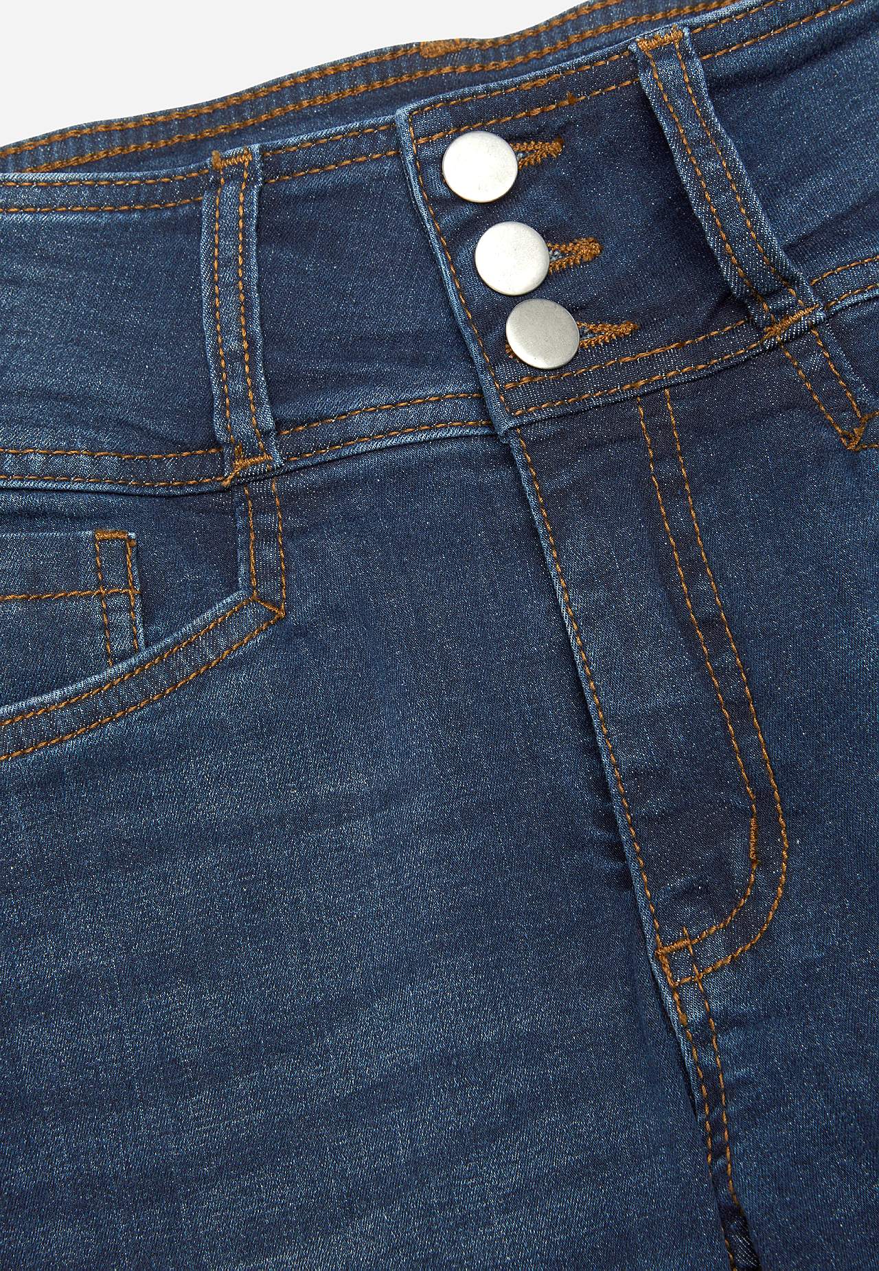 Slim jeans with high rise - three lengths