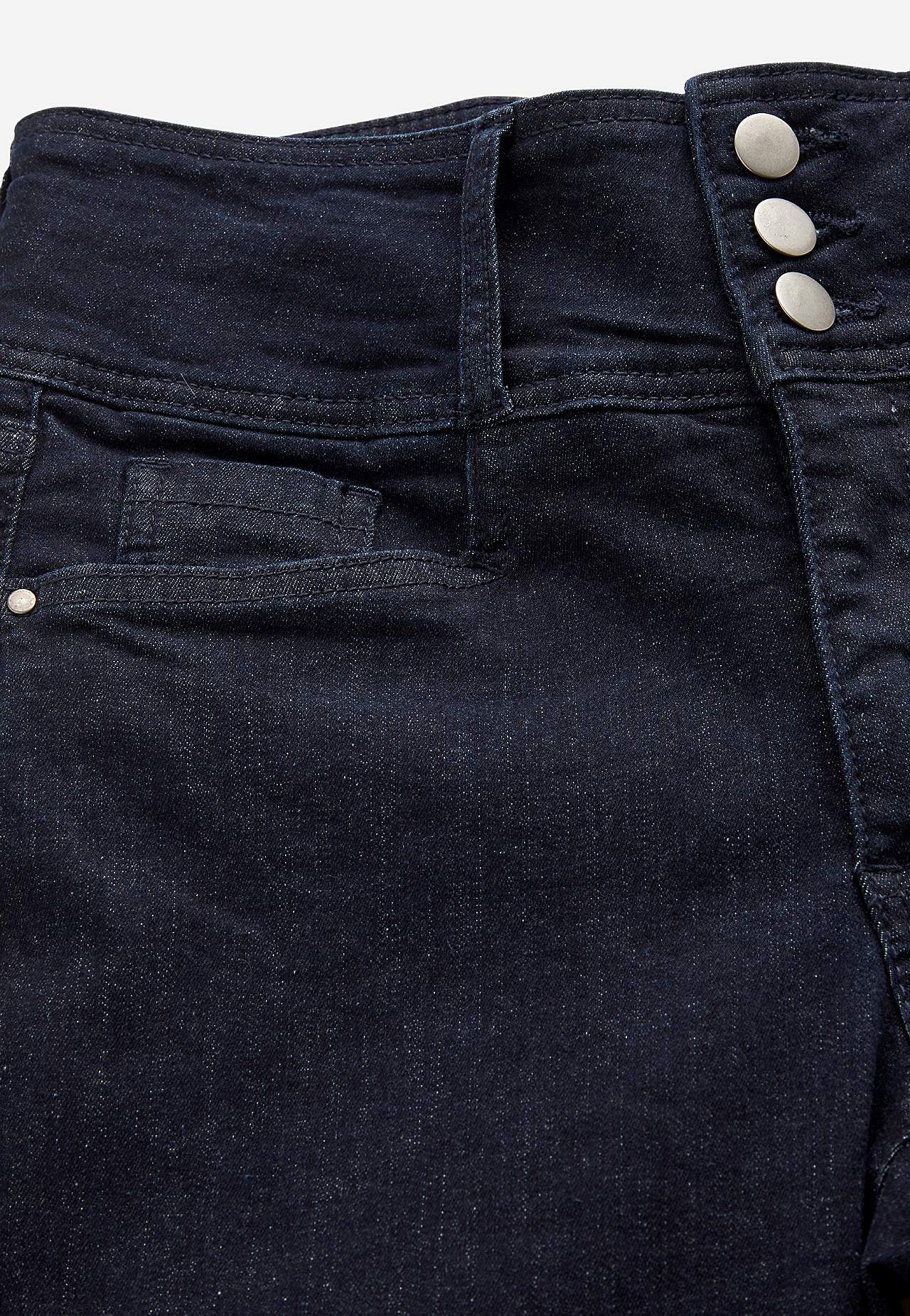 Slim jeans with high rise - three lengths