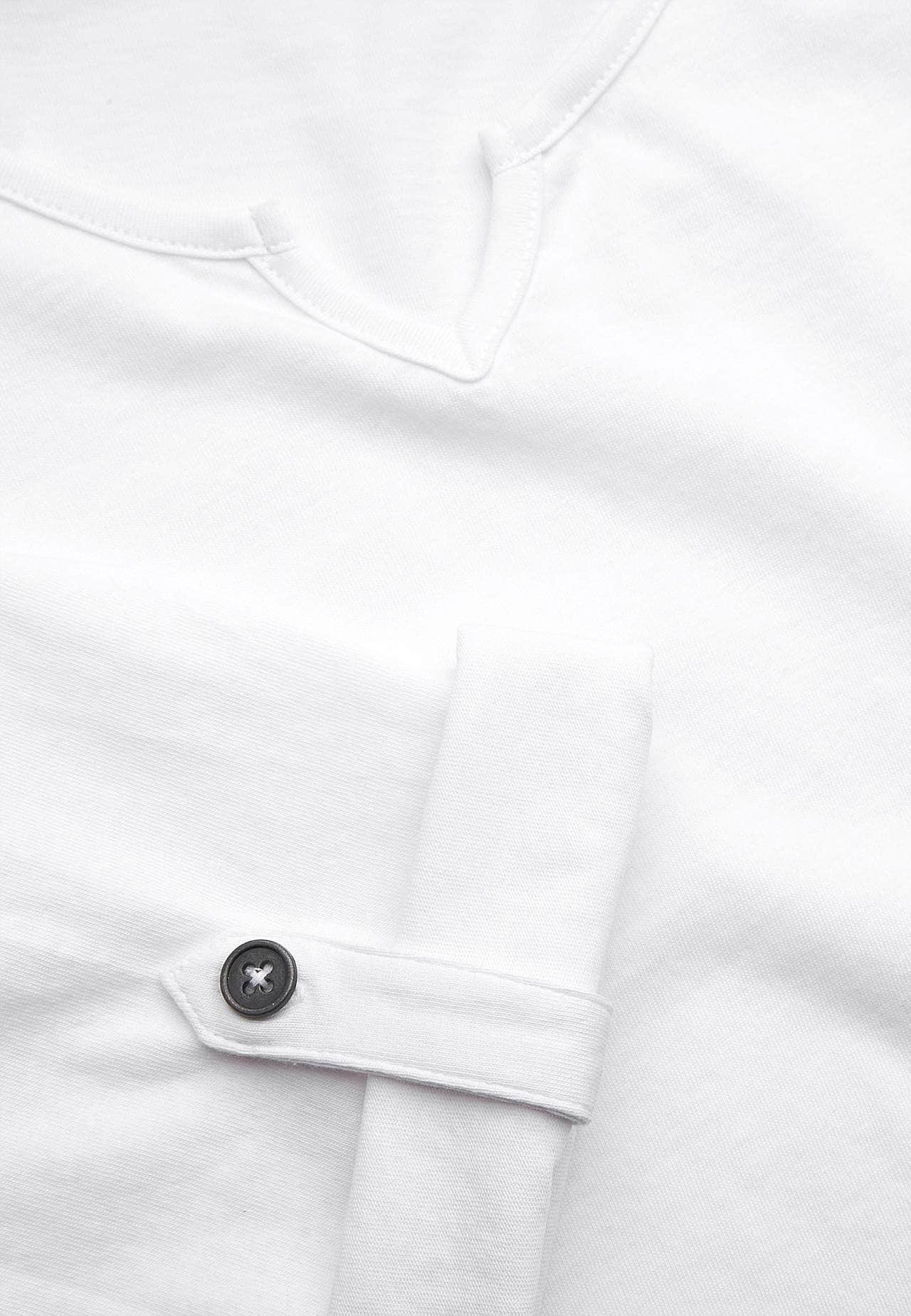Jersey top with 3/4 length sleeves