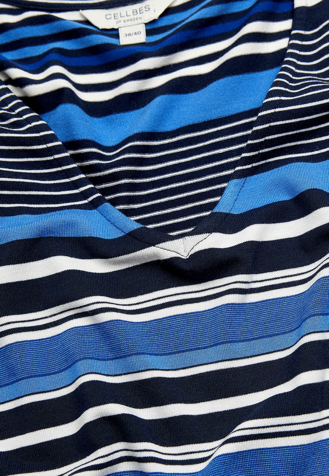 Striped viscose dress