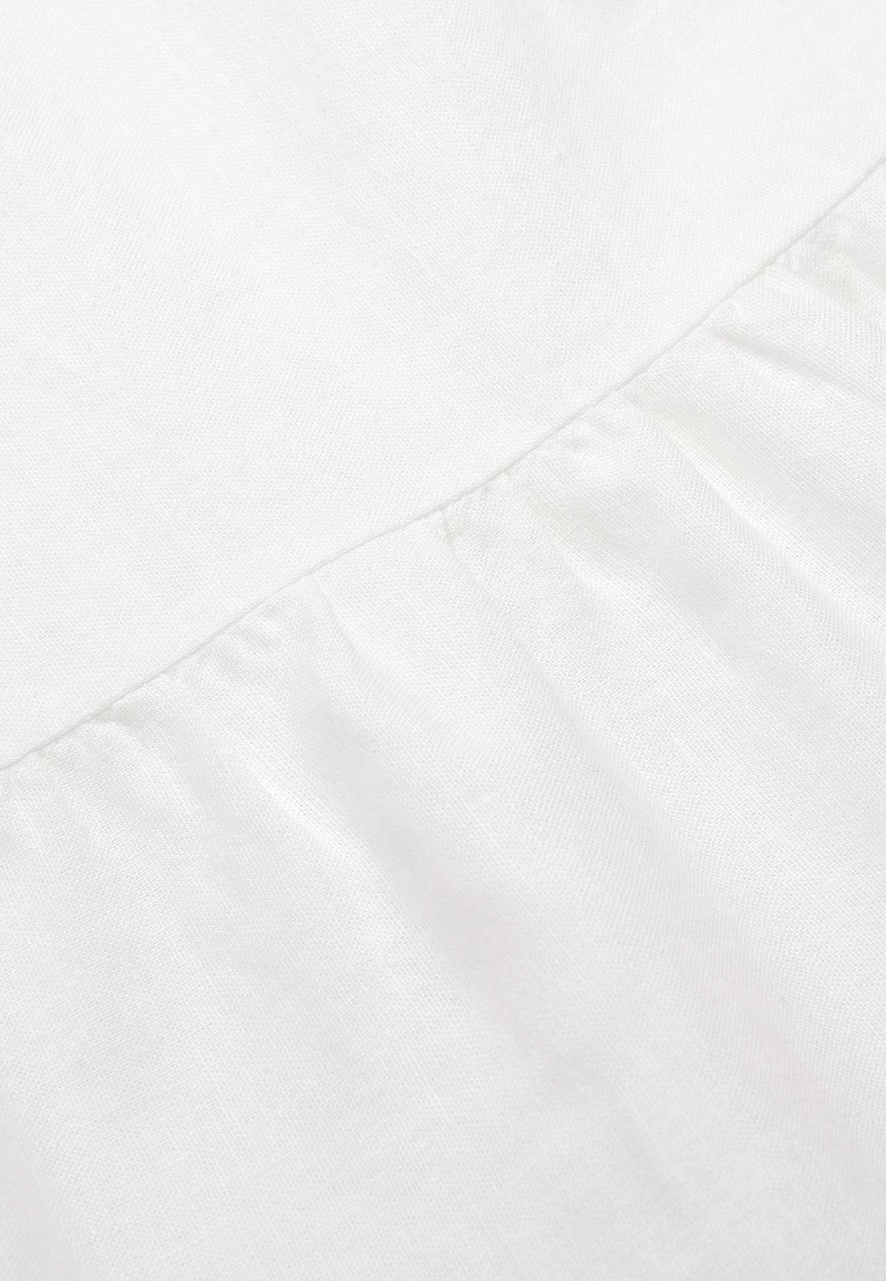 Linen dress with frills