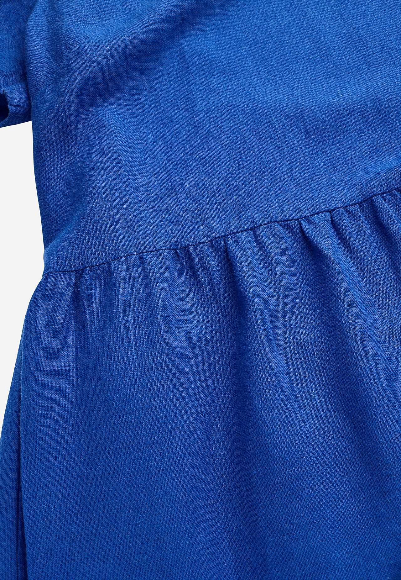 Linen dress with frills
