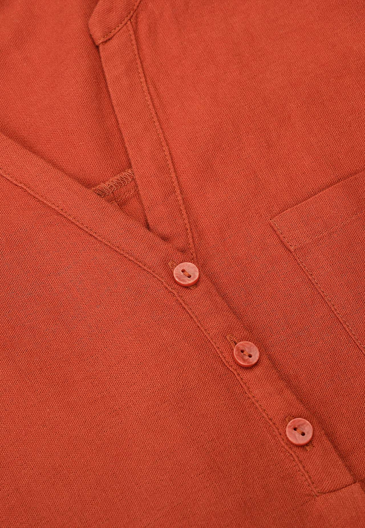 Linen tunic with cap sleeve Lisette