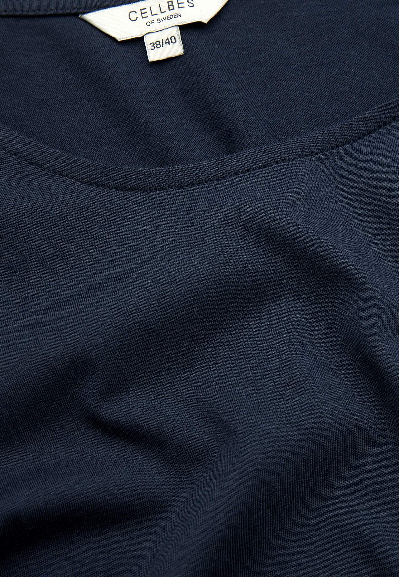 Jersey dress with frills