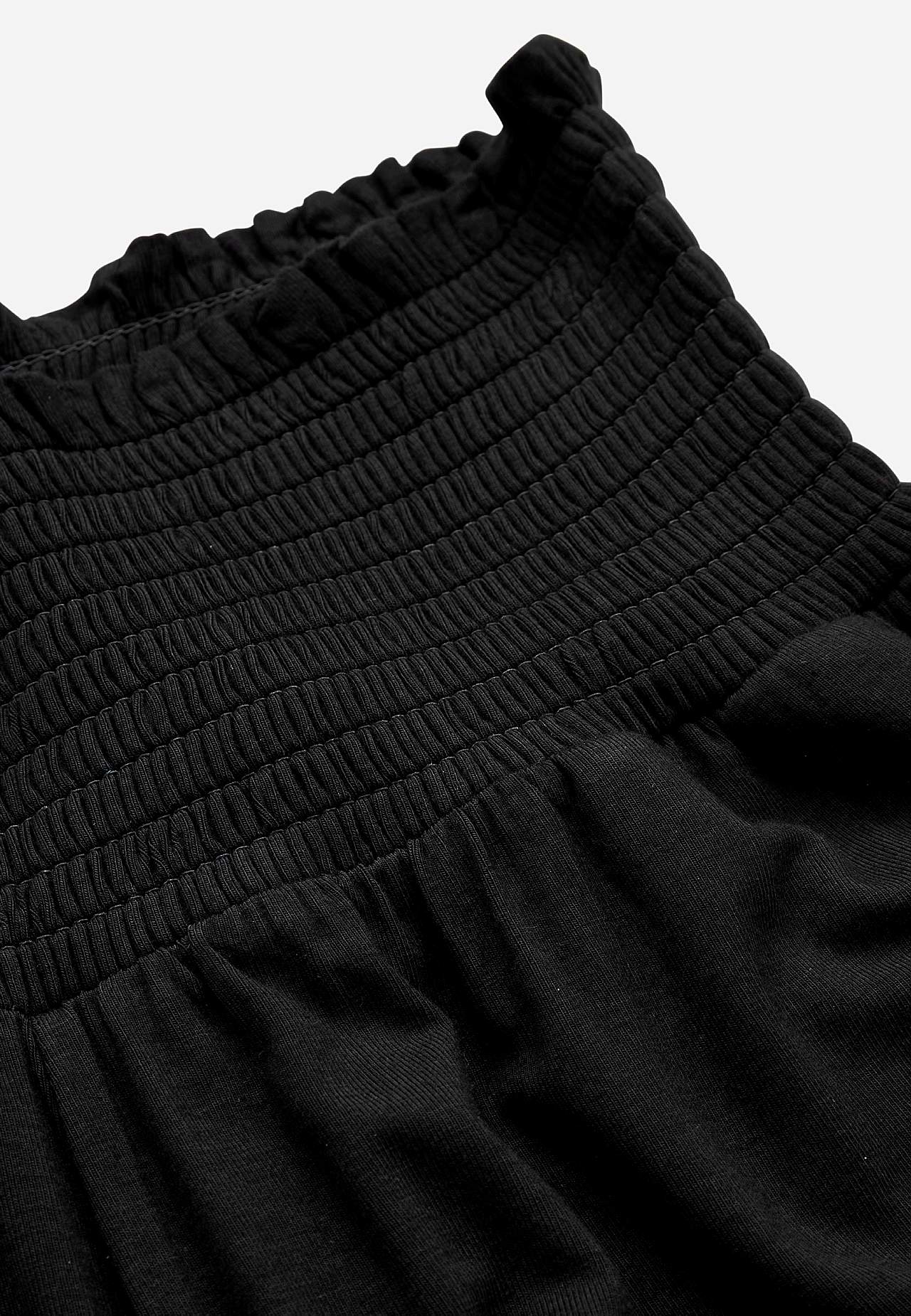 Soft jersey pants with smocked elasticized waist Liv