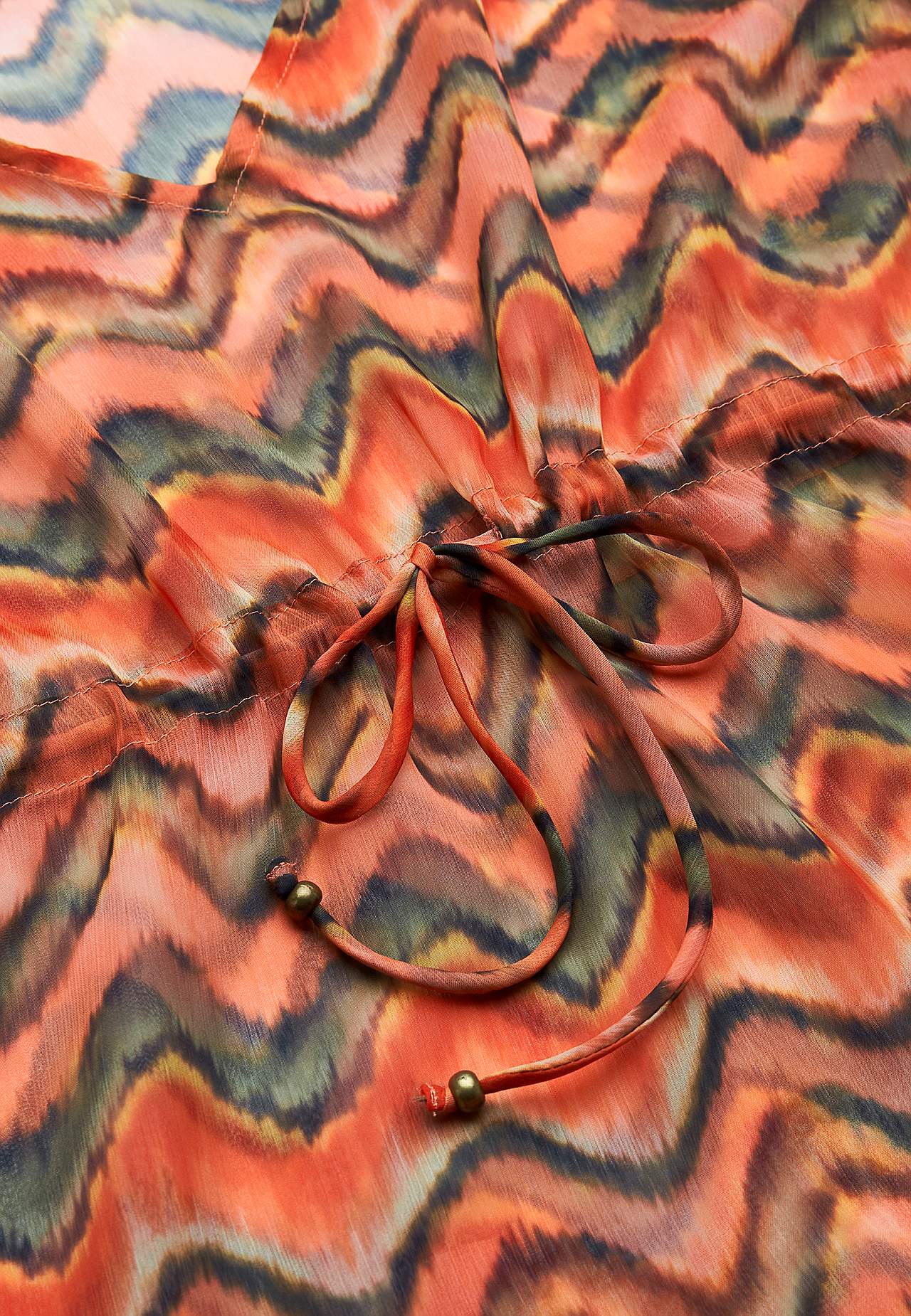 Patterned beach caftan