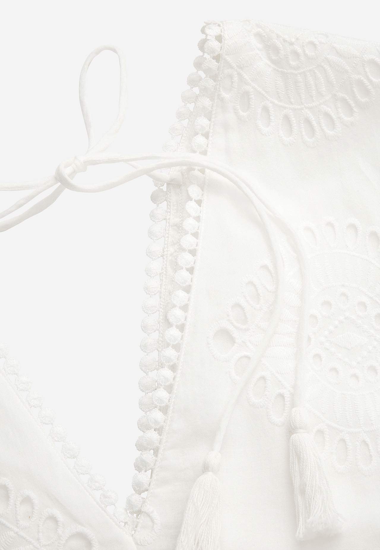 Broderie anglaise (hole embroidery) dress tunic Ibiza