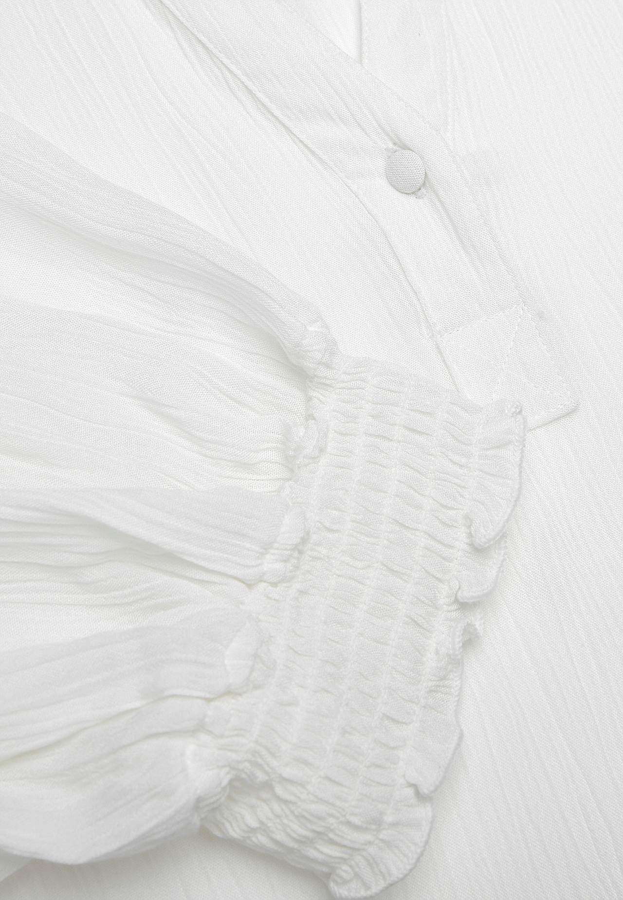 Crepe blouse with smocking