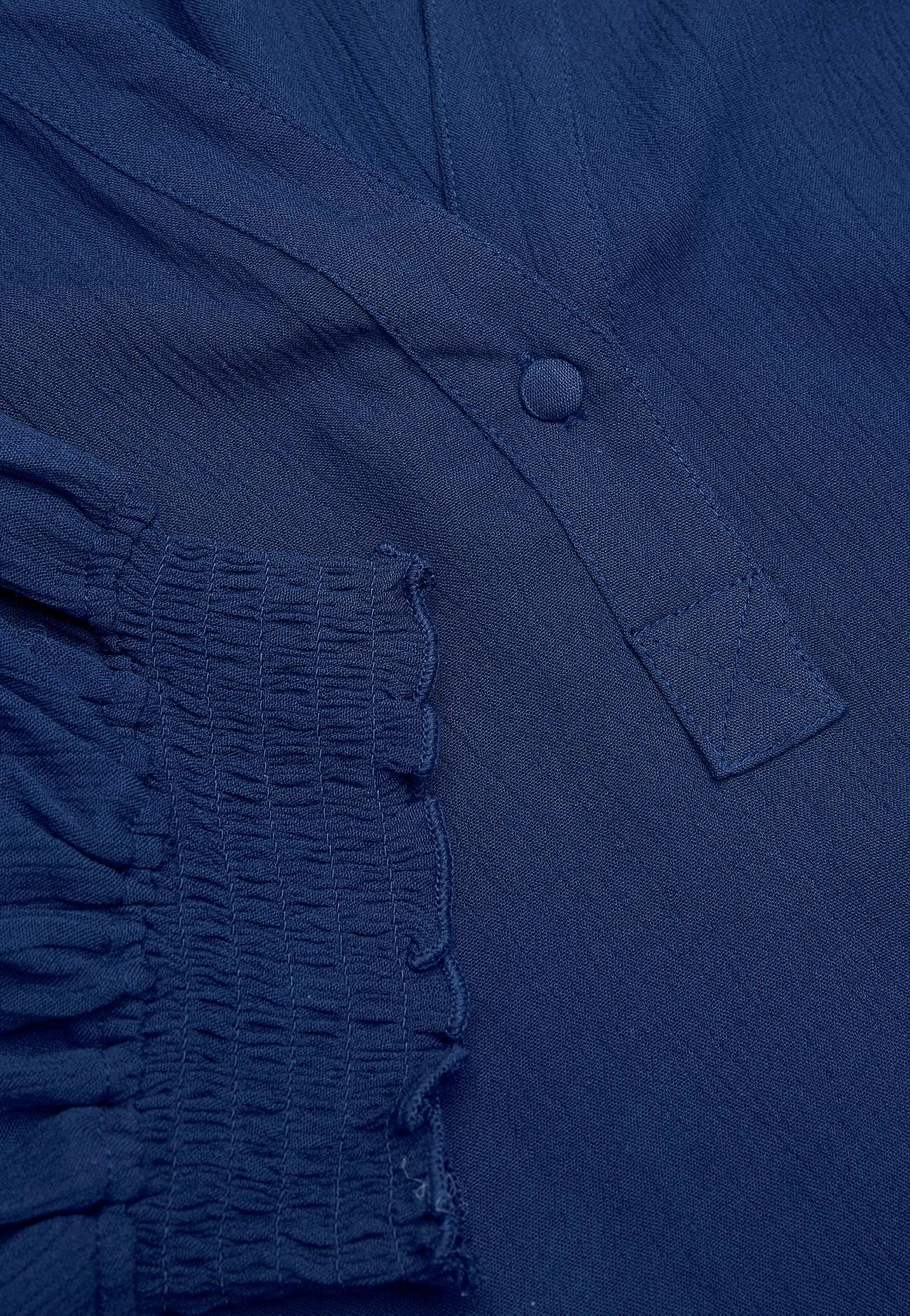 Crepe blouse with smocking
