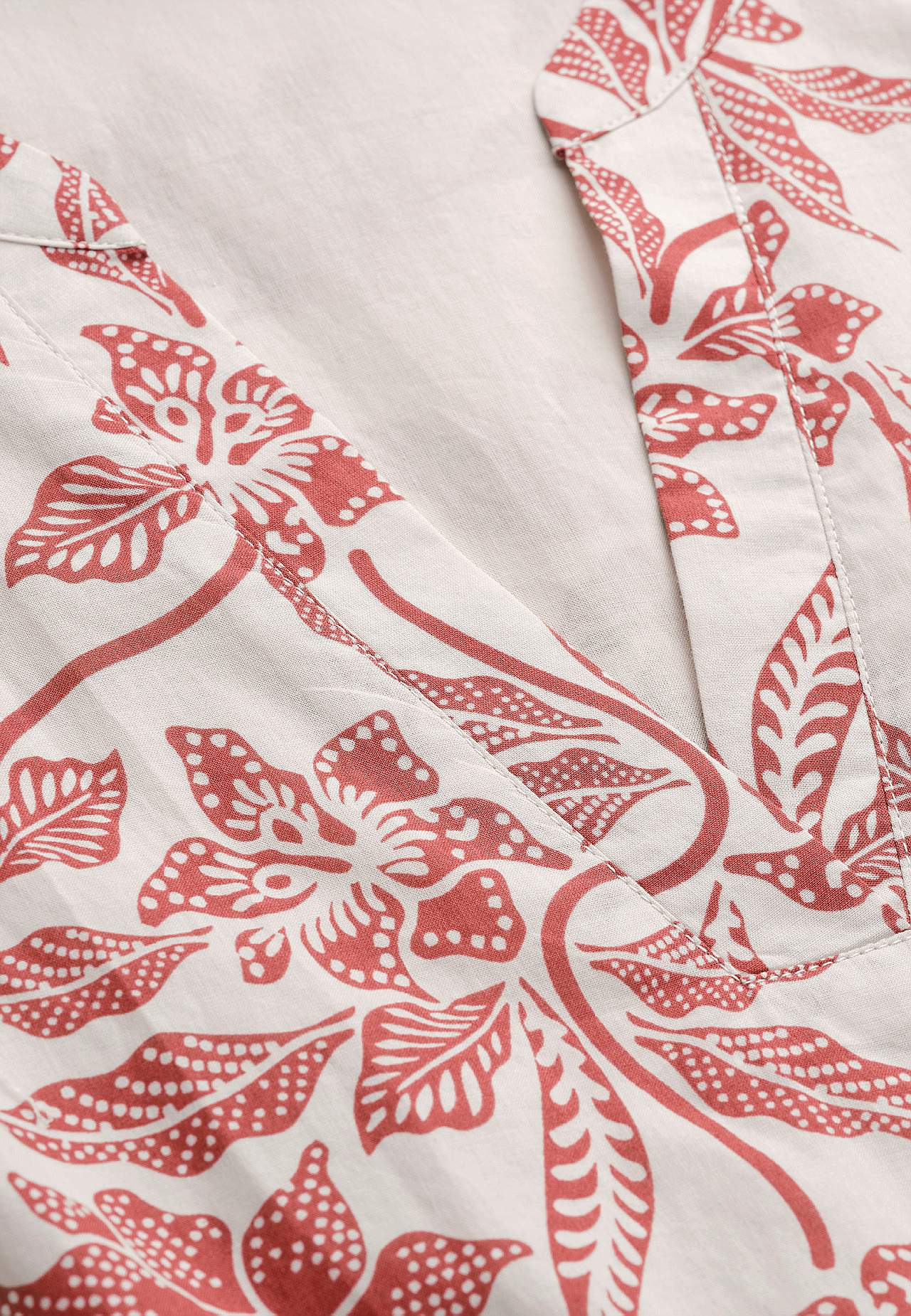 Cotton dress with flounce