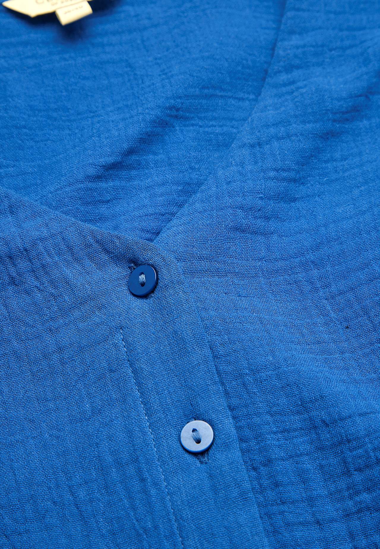 Short-sleeved cotton blouse