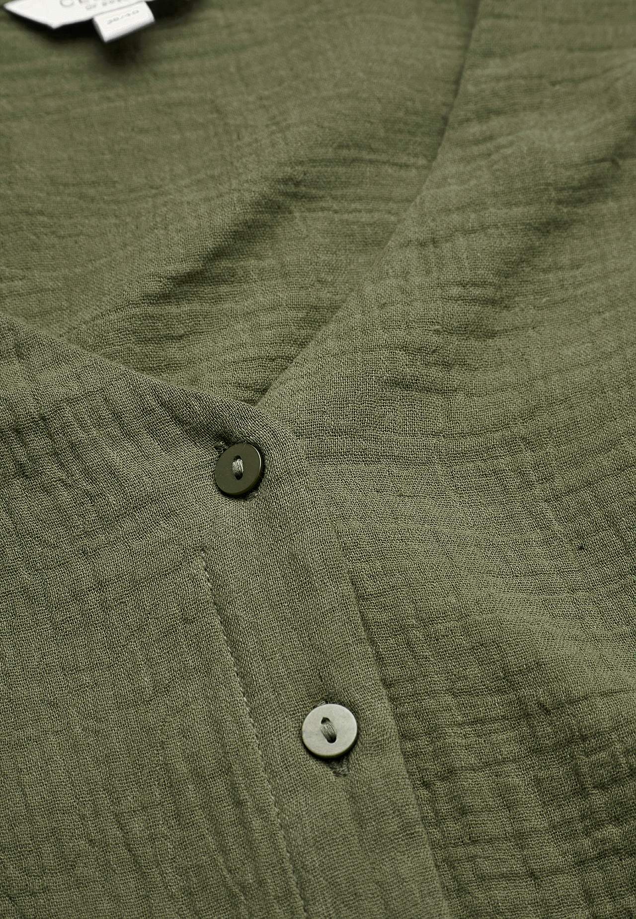 Short-sleeved cotton blouse