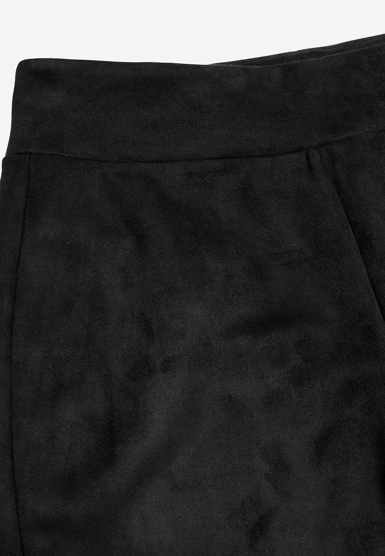Leggings with suede look